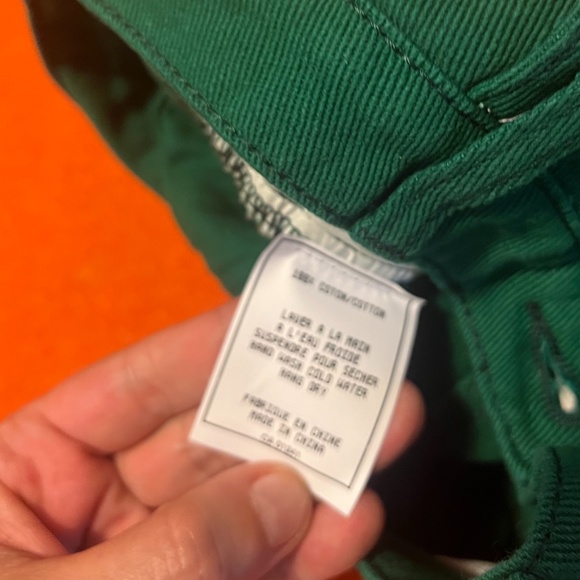 Love + Harmony green 100% cotton denim mini skirt NWT - Picture 8 of 10